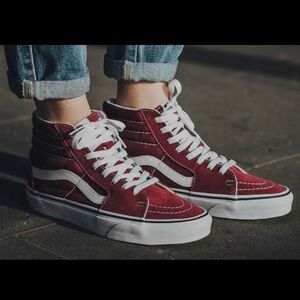 Vans Sk8-Hi Rumba Red & White